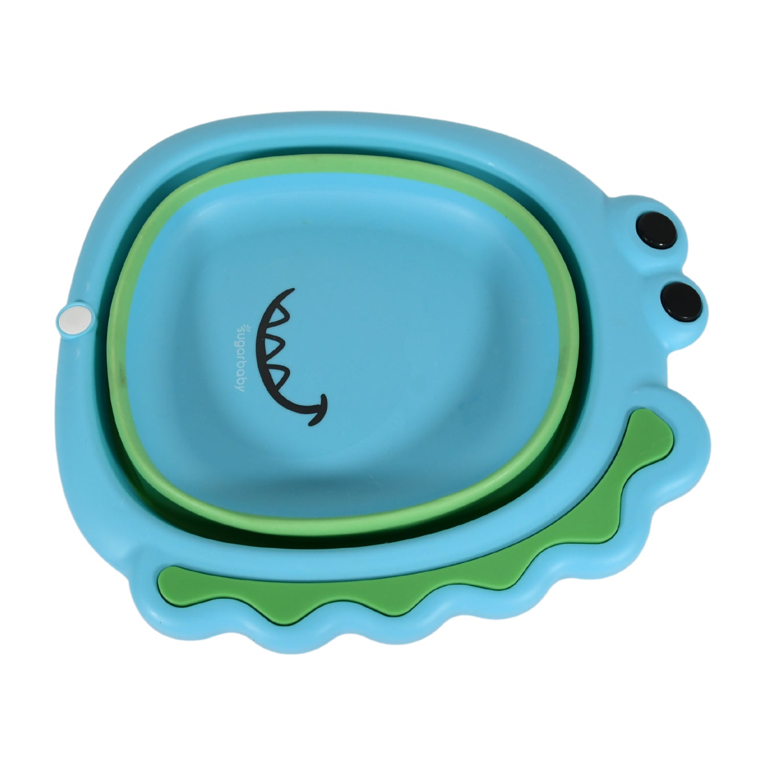 Frog Shape Foldable Baby Wash Basin, Space-Saving Lightweight Face Washing Tub (33×31cm / 1 Pc) Frog Shape Foldable Baby Wash Basin, Space-Saving Lightweight Face Washing Tub (33×31cm / 1 Pc)